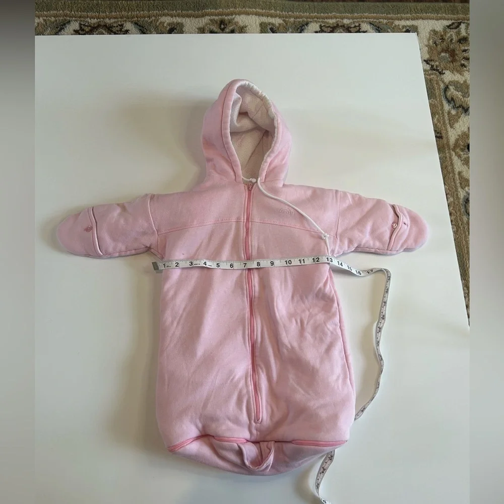 Baby girl winter onsie pink cold weather warm dainty girly outerwear snow